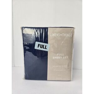 Linens N Things Sheet Set Full New blue 4 piece